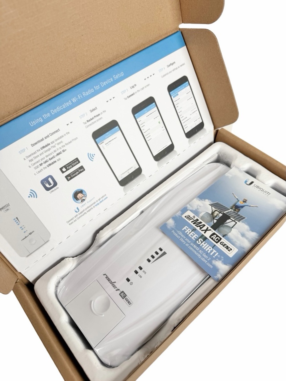 Ubiquiti Networks RP-5AC-Gen2-US Rocket Prism 5AC Gen 2 airMAX Radio NIB